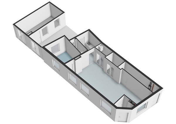 Floorplan - Mauritsstraat 10, 2316 ST Leiden